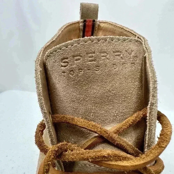 Sperry Top Sider Women's Harlow Tan Suede Wedge Chukka Bootie Size 7.5 - Picture 11 of 14